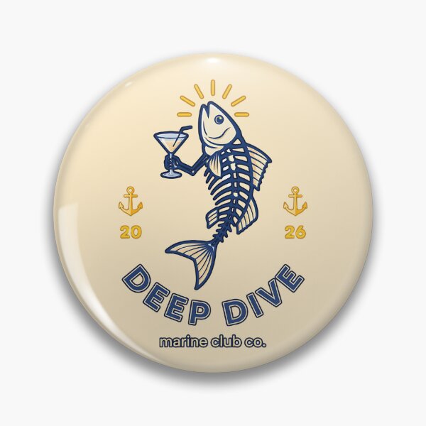 Item preview, Funny Fish Skeleton Drinking Martini Cocktail Vintage Nautical Humor Marine Life Graphic Design For Ocean Lovers designed and sold by TatyanaArt.