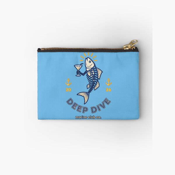Item preview, Funny Fish Skeleton Drinking Martini Cocktail Vintage Nautical Humor Marine Life Graphic Design For Ocean Lovers designed and sold by TatyanaArt.