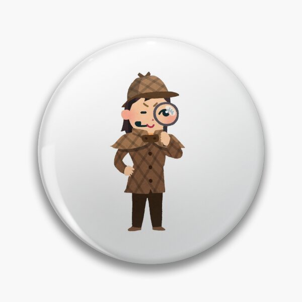 Item preview, Cute Minimalist Detective Character Illustration designed and sold by DailyDoodlesBySumbul.