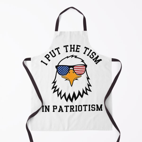 Item preview, I Put the Tism in Patriotism Funny Autism American Eagle USA Flag designed and sold by Methahshop.