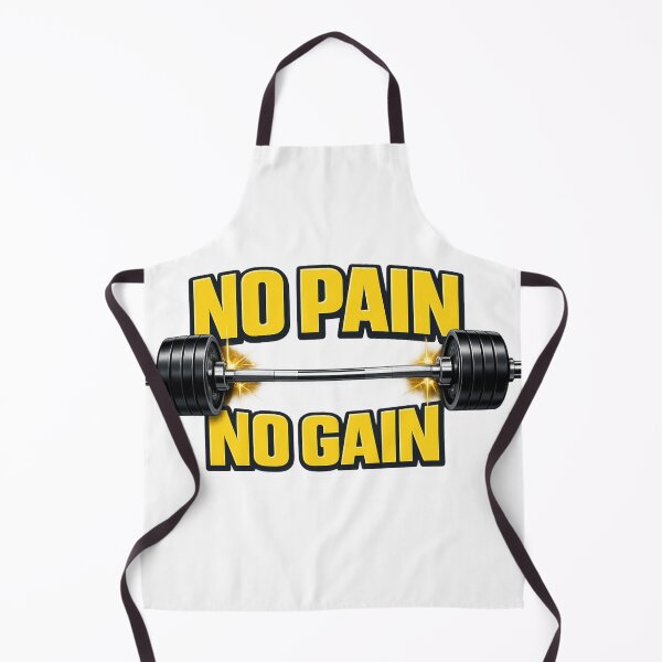 Item preview, No Pain No Gain Barbell Gym Motivation Quote designed and sold by Digistore1221.