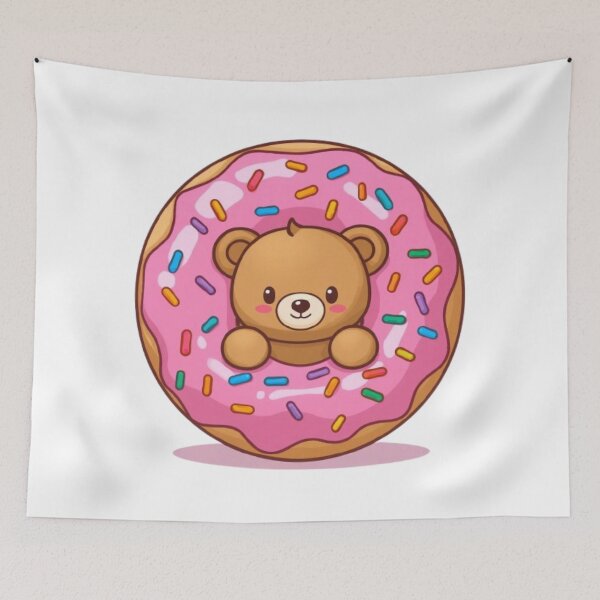 Item preview, Donut Bear Kawaii Sticker designed and sold by Stylestickers55.