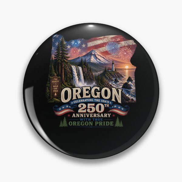 Item preview, Oregon 250th Anniversary USA Patriotic Landscape designed and sold by No Limits T-Shirts.