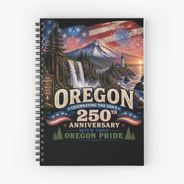 Item preview, Oregon 250th Anniversary USA Patriotic Landscape designed and sold by No Limits T-Shirts.