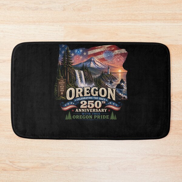 Item preview, Oregon 250th Anniversary USA Patriotic Landscape designed and sold by No Limits T-Shirts.