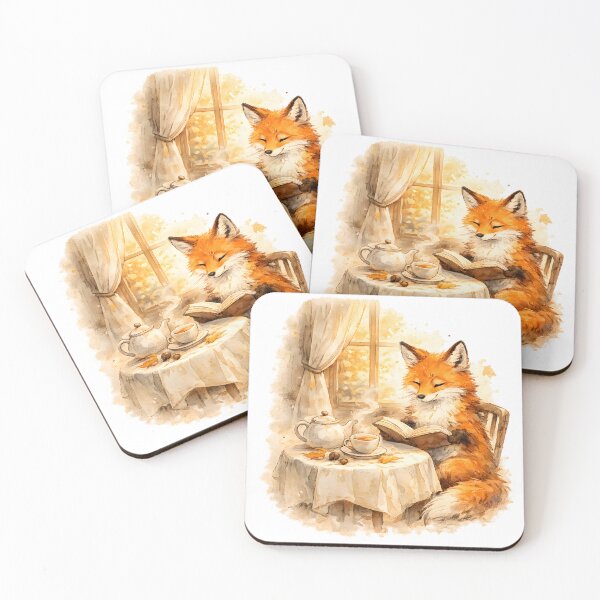Item preview, Fox and Tea Quiet Afternoon designed and sold by PatiImagination.