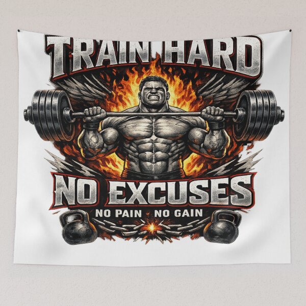 Item preview, Hardcore fitness warrior design  designed and sold by urbanshop7.