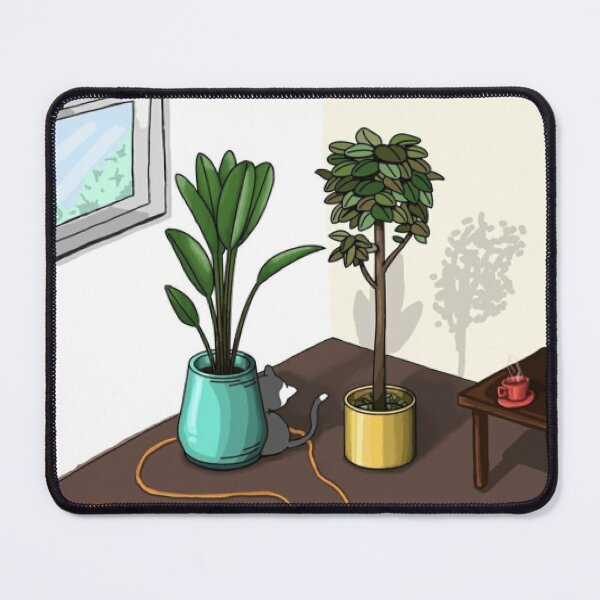 Item preview, Cozy Cat and Houseplants designed and sold by juleesfoodyep.
