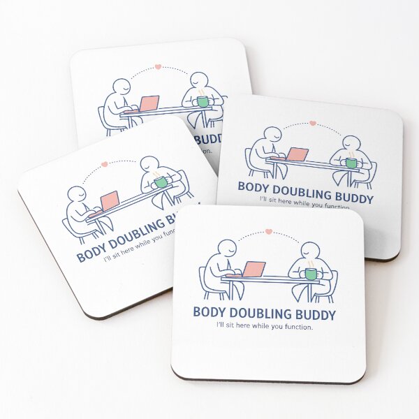 Item preview, Body Doubling Buddy Funny ADHD Productivity Humor — I'll Sit Here While You Function designed and sold by EXATEES  ⭐⭐⭐⭐⭐.