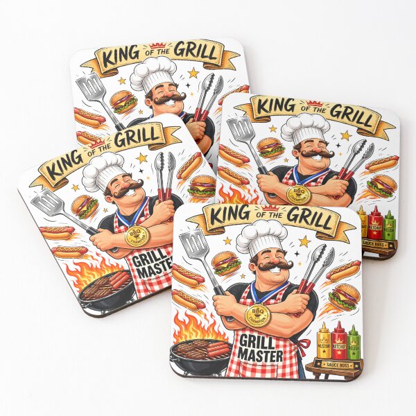 Item preview, Grill Master Dad BBQ King Father's  designed and sold by Zara Art House.