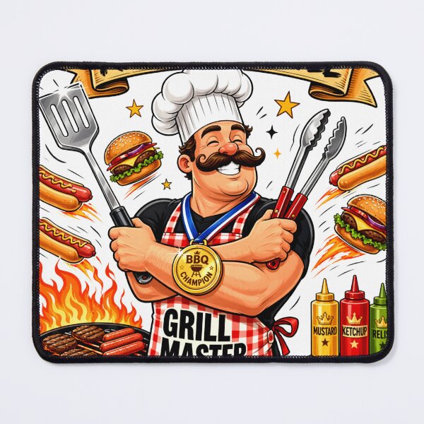 Item preview, Grill Master Dad BBQ King Father's  designed and sold by Zara Art House.