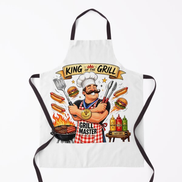Item preview, Grill Master Dad BBQ King Father's designed and sold by Zara Art House.