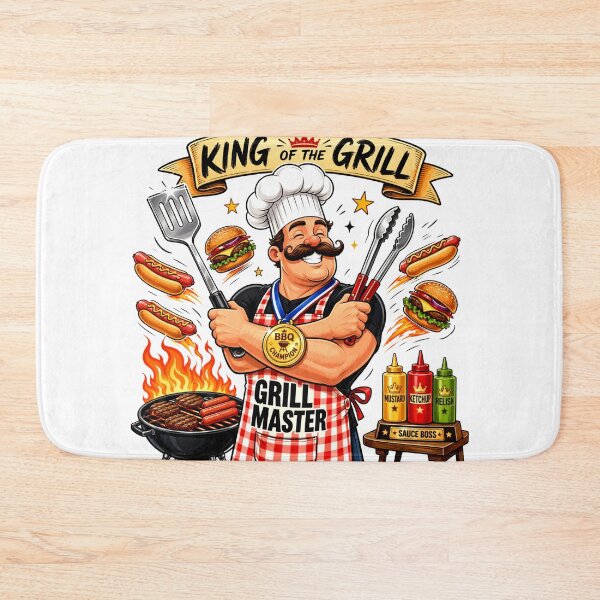 Item preview, Grill Master Dad BBQ King Father's  designed and sold by Zara Art House.