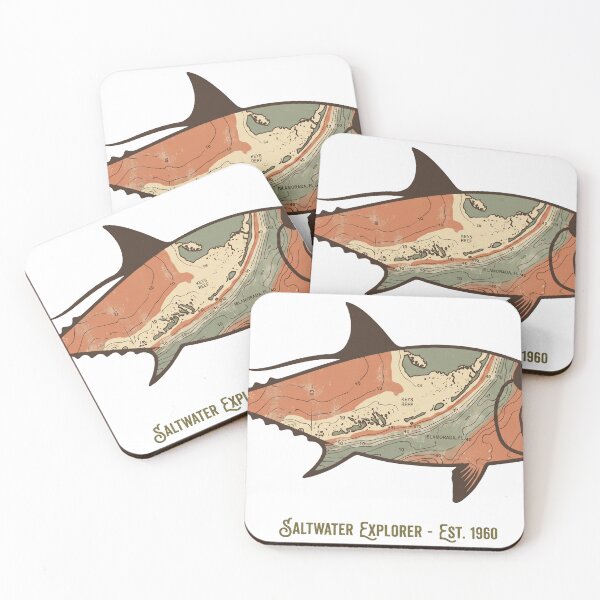 Item preview, Vintage Topographic Saltwater Fish Explorer designed and sold by castillomiami.