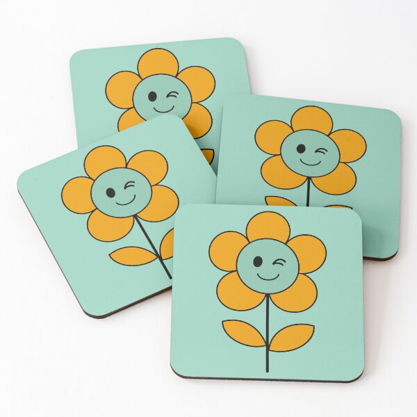 Item preview, Yellow Funny Flowers 94 designed and sold by StefanStudioArt.