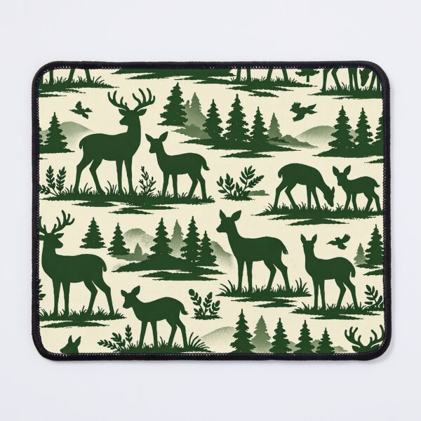 Item preview, Forest Deer Wilderness Pattern designed and sold by Owcomm.