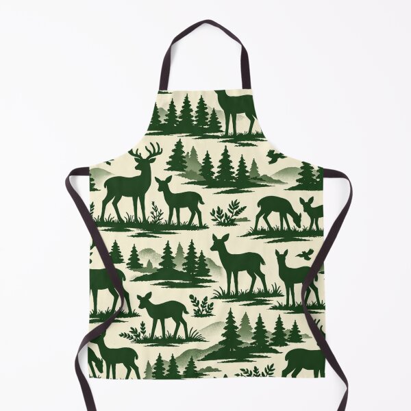 Item preview, Forest Deer Wilderness Pattern designed and sold by Owcomm.