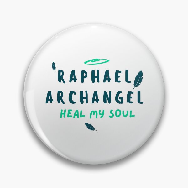 Item preview, Archangel Raphael hear my soul green lettering design designed and sold by MapachardoStoreRB.