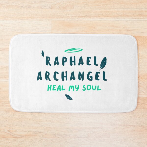 Item preview, Archangel Raphael hear my soul green lettering design designed and sold by MapachardoStoreRB.