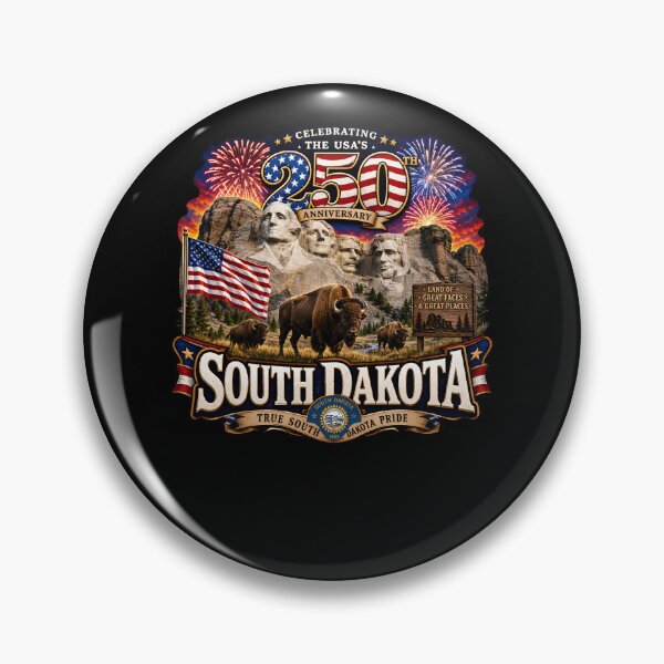 Item preview, USA 250th Anniversary South Dakota Mount Rushmore designed and sold by No Limits T-Shirts.