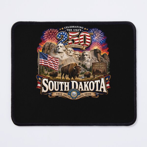 Item preview, USA 250th Anniversary South Dakota Mount Rushmore designed and sold by No Limits T-Shirts.