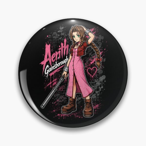 Item preview, Aerith Pixel Art - Gainsborough FFVII designed and sold by superhetero.