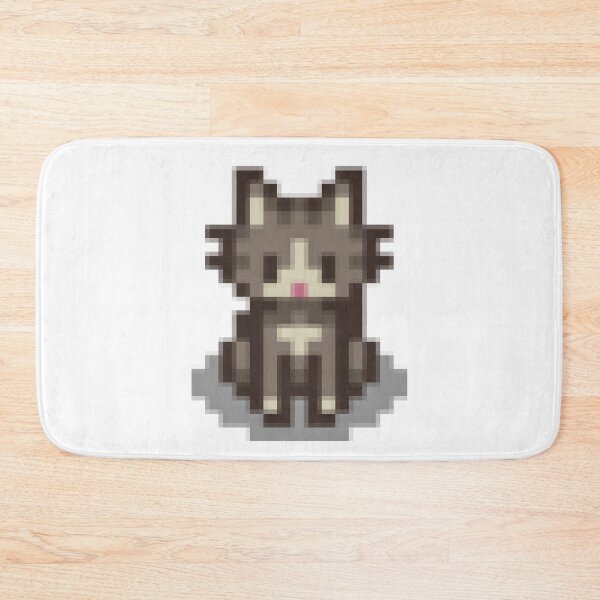 Item preview, Stardew Valley stickers - gray cat designed and sold by Stardewwlove.