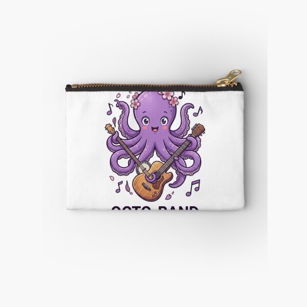 Item preview, A cute purple octopus plays music designed and sold by Ahmedsyde.