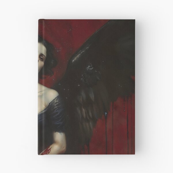 Item preview, Dark Fallen Angel Gothic Black Wings Crimson Art designed and sold by DarkHolyQueen.