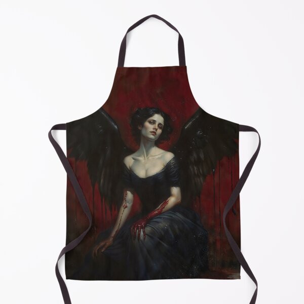 Item preview, Dark Fallen Angel Gothic Black Wings Crimson Art designed and sold by DarkHolyQueen.