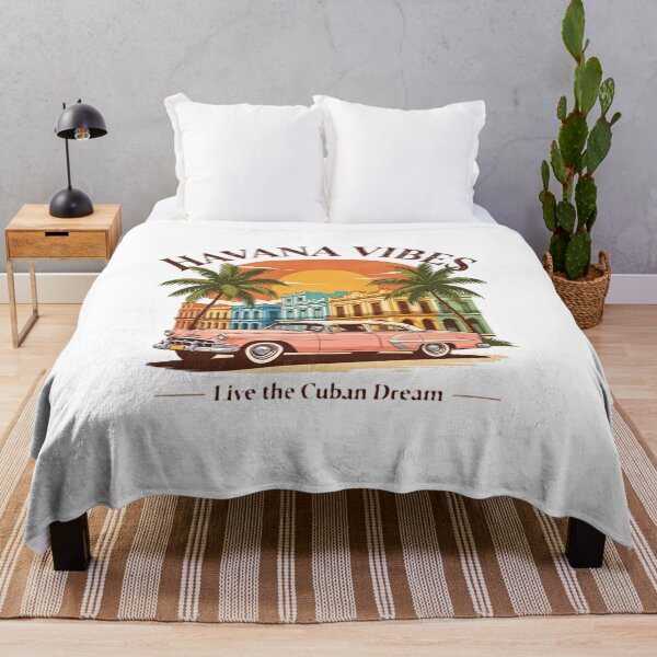 Item preview, Havana Vibes – Classic Car Tropical Sunset designed and sold by VladisWorld.