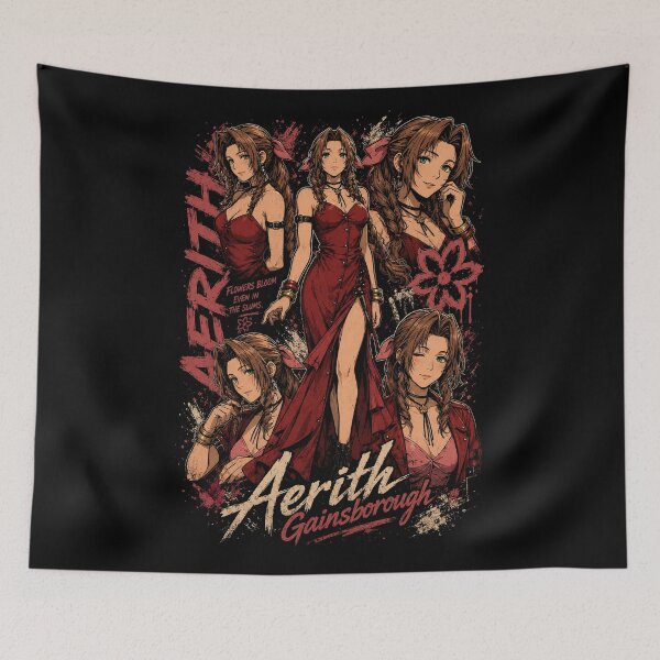 Artikelvorschau, Rotes Kleid – Aerith Gainsborough entworfen und verkauft von superhetero.