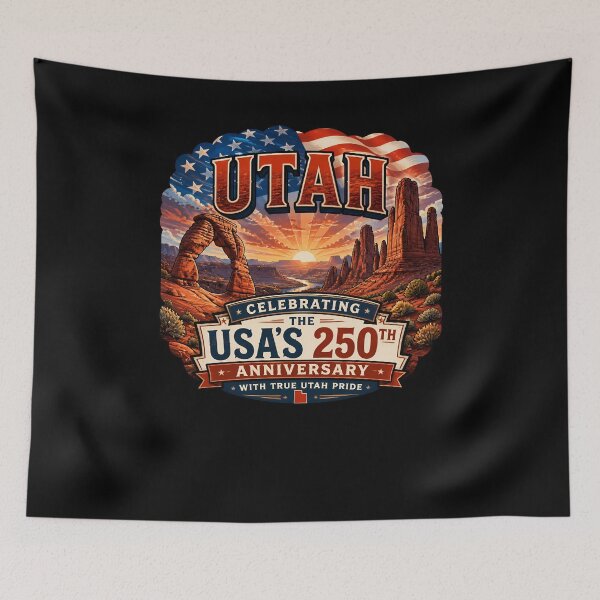 Item preview, Utah USA 250th Anniversary Patriotic State Pride designed and sold by No Limits T-Shirts.