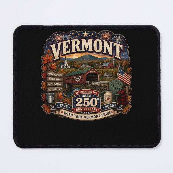 Item preview, Vermont 250th Anniversary USA Pride 1776-2026 designed and sold by No Limits T-Shirts.