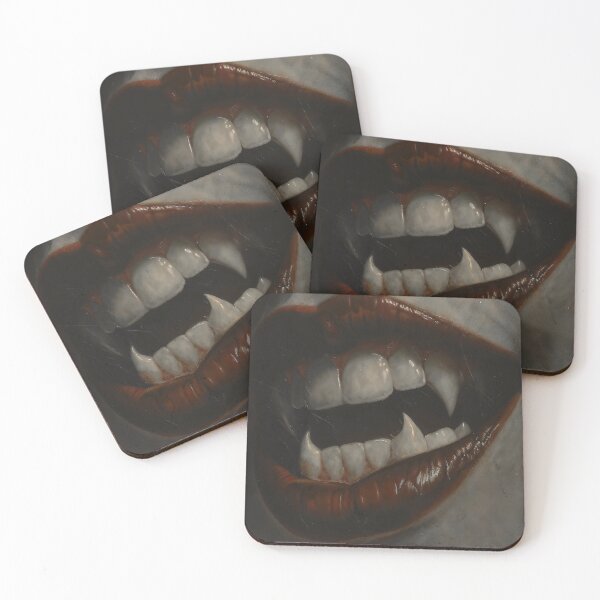 Item preview, Vampire Fangs Gothic Lips Dark Fantasy Art designed and sold by DarkHolyQueen.