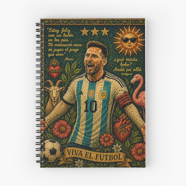 Item preview, Messi, long live football! designed and sold by Imprearte.
