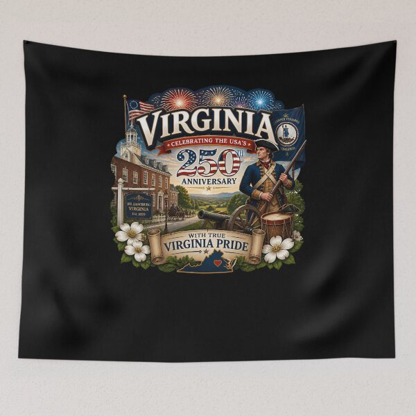 Item preview, Virginia 250th Anniversary USA Colonial History designed and sold by No Limits T-Shirts.
