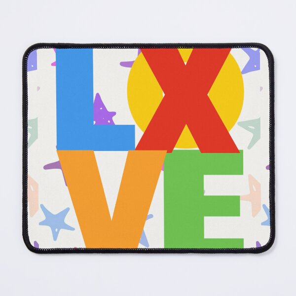 Item preview, X LOVE block Letter Digital Collage designed and sold by Licorice Moon.