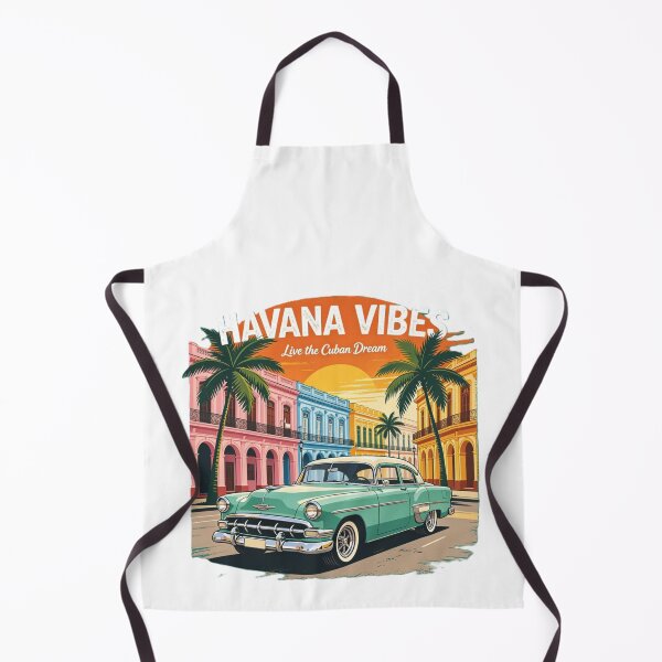 Item preview, Havana Vibes – Classic Car Tropical Sunset designed and sold by VladisWorld.