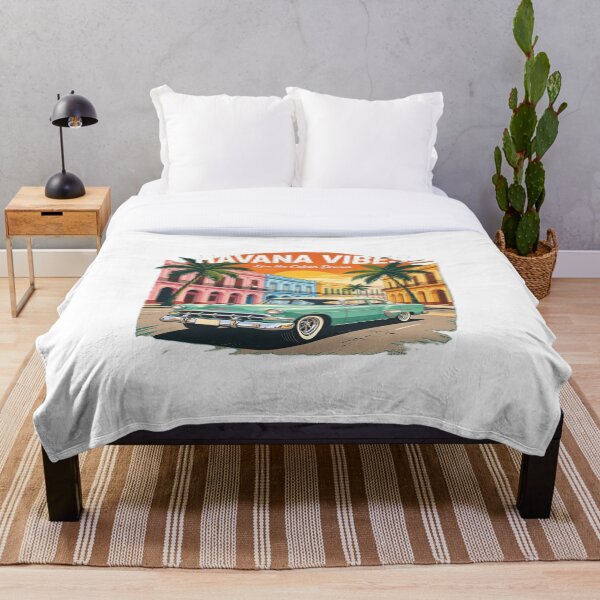 Item preview, Havana Vibes – Classic Car Tropical Sunset designed and sold by VladisWorld.
