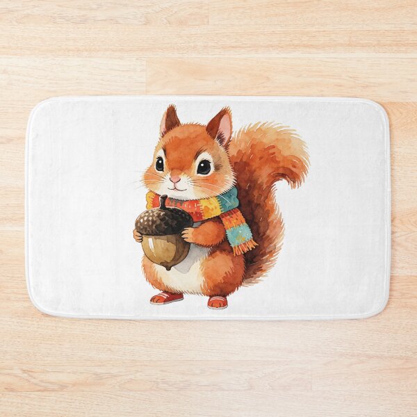Item preview, Autumn Squirrel with Acorn | Cute Cottagecore Forest Animal designed and sold by AillustriaAK.