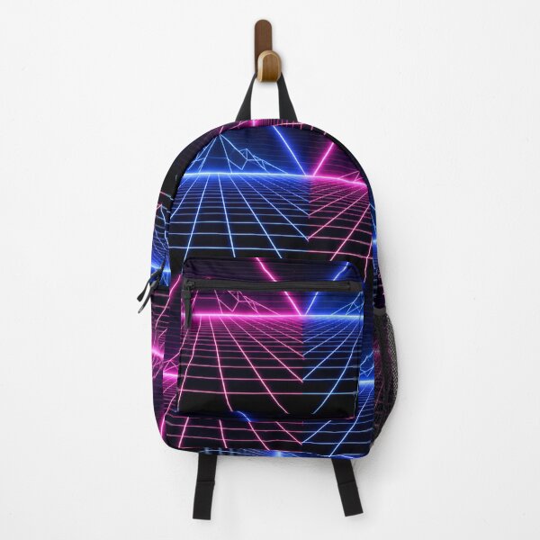 Item preview, Synthwave Neon Mountain Grid designed and sold by Owcomm.