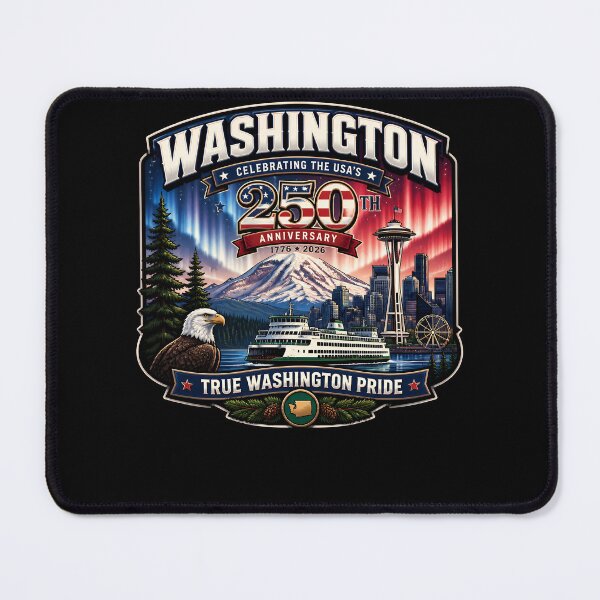Item preview, Washington State 250th Anniversary USA Pride designed and sold by No Limits T-Shirts.