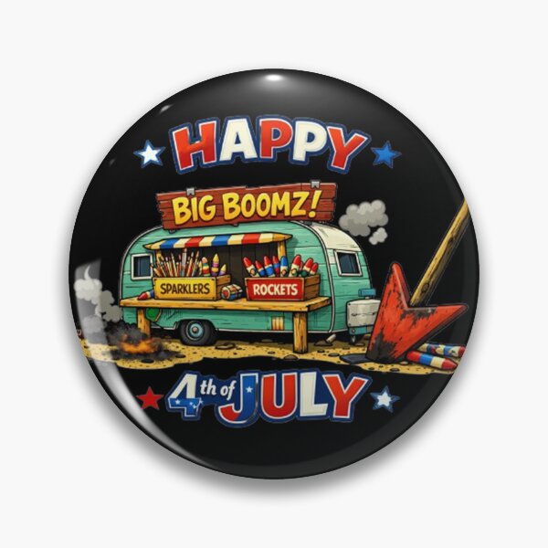 Item preview, Happy 4th of July Firework Van Sticker designed and sold by dragonmotor7.