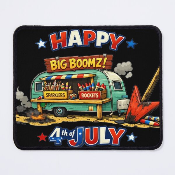 Item preview, Happy 4th of July Firework Van Sticker designed and sold by dragonmotor7.