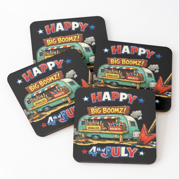 Item preview, Happy 4th of July Firework Van Sticker designed and sold by dragonmotor7.