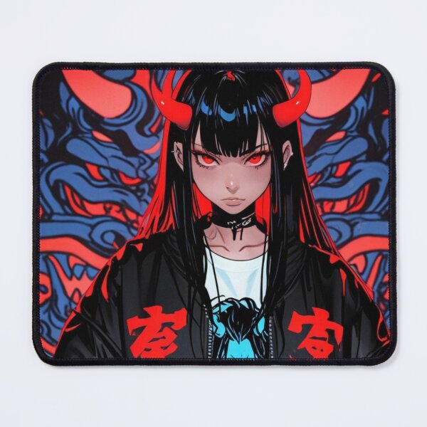 Item preview, Fierce Red Eyes Anime Girl Graphic designed and sold by AnimDream .