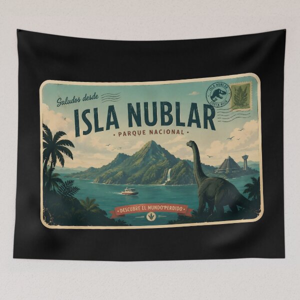 Item preview, greetings from nublar jurassic logo rusted park  designed and sold by Blck-Acid-Devil.