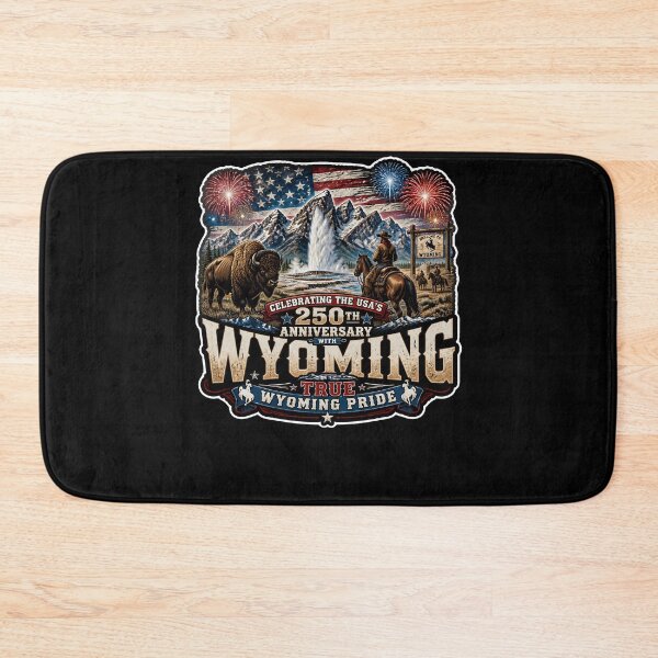 Item preview, True Wyoming Pride 250th USA Anniversary Bison designed and sold by No Limits T-Shirts.