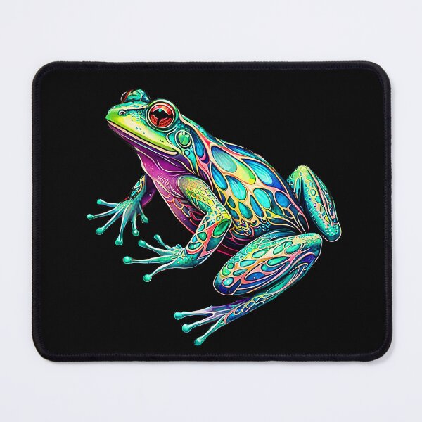 Item preview, Pretty Rainbow Frog Illustration Isolated on Background designed and sold by LaRoach Digital Arts.